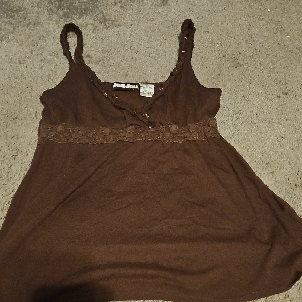 Brown JouJou Boxer Tank Top